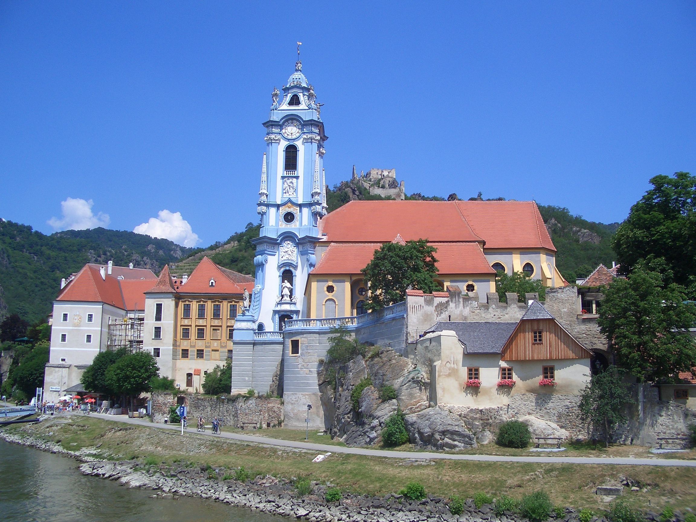 Stift Dürnstein above the Danube in the Wachau Valley