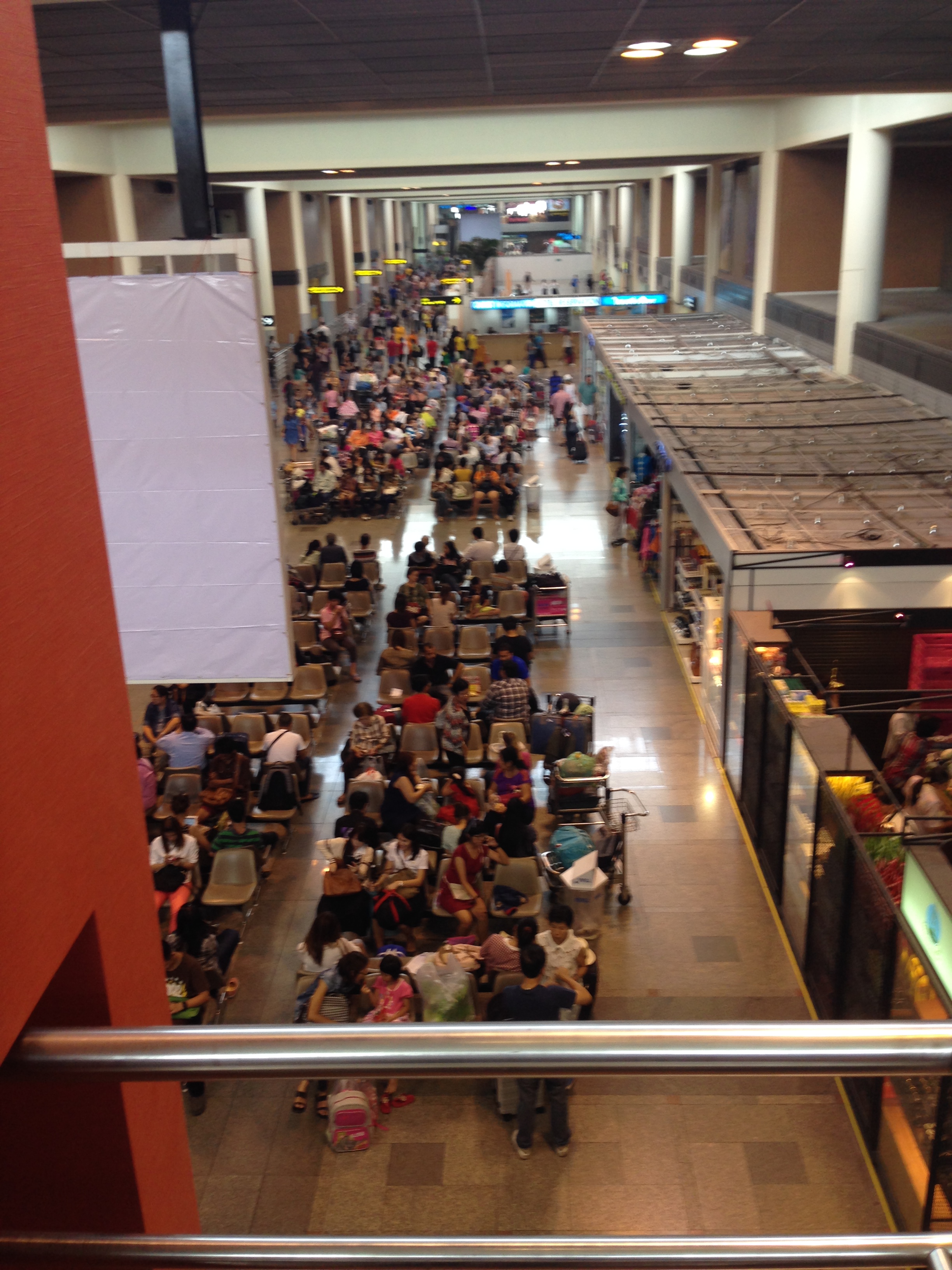 The international terminal building at Don Mueang Airport