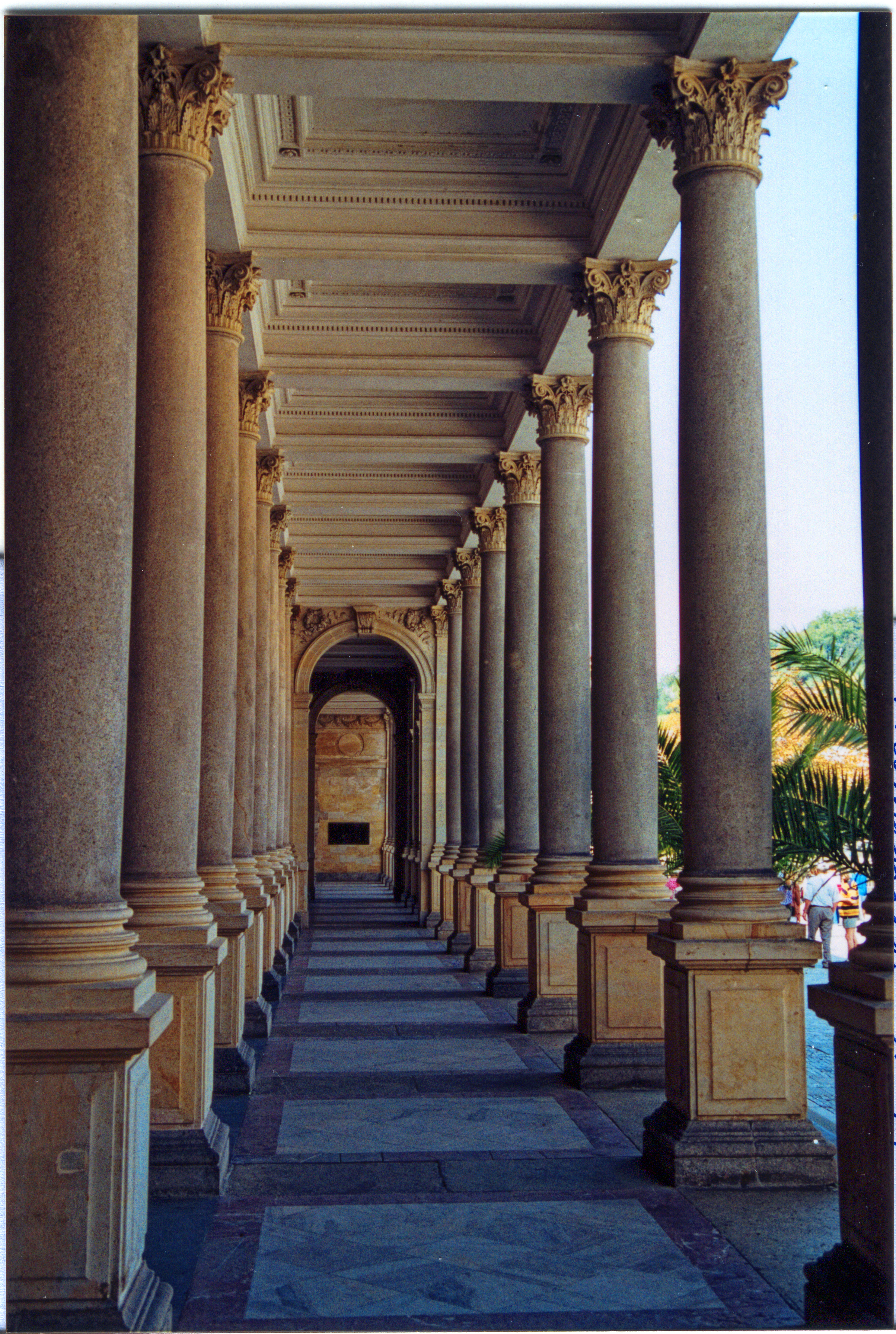 Karlovy Vary's Mill Colonnade above the spa town's hot springs