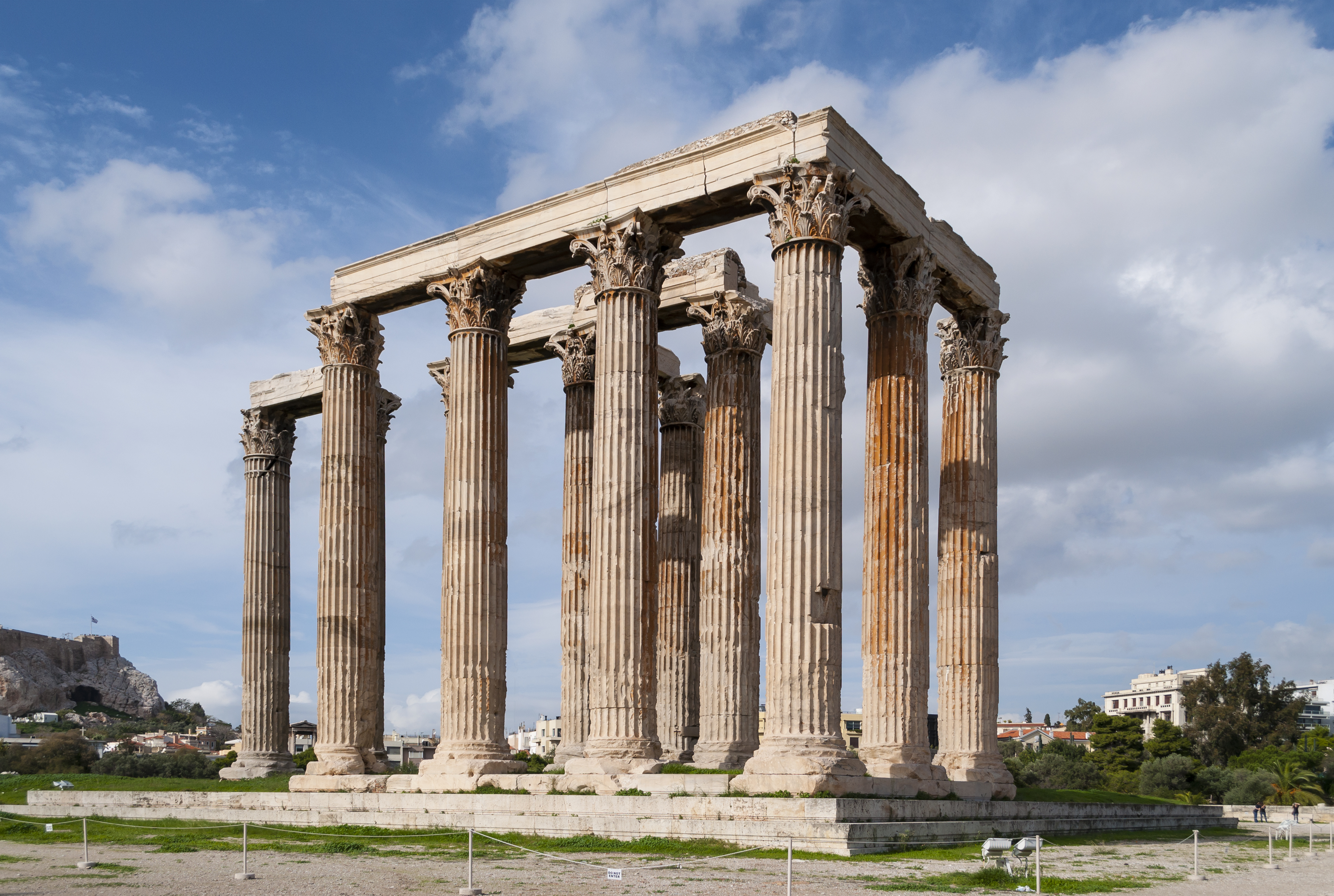 The Temple of Olympian Zeus in Athens
