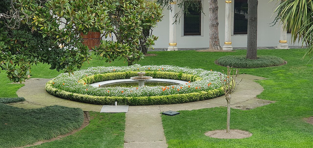 The Third Courtyard garden inside Topkapi Palace, reached only with the splurge tier’s palace ticket