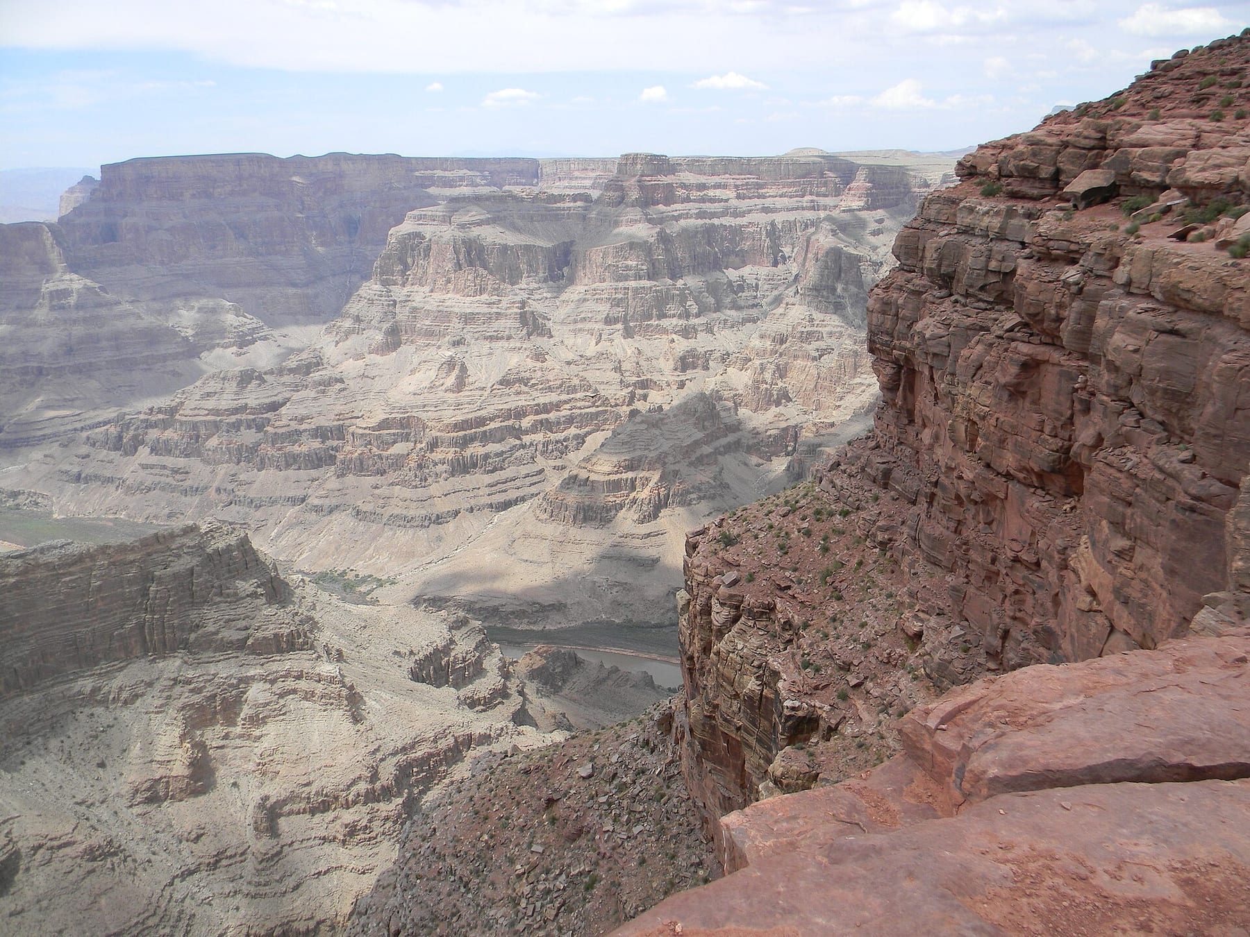 View over the Grand Canyon’s West Rim and the Colorado River from Guano Point