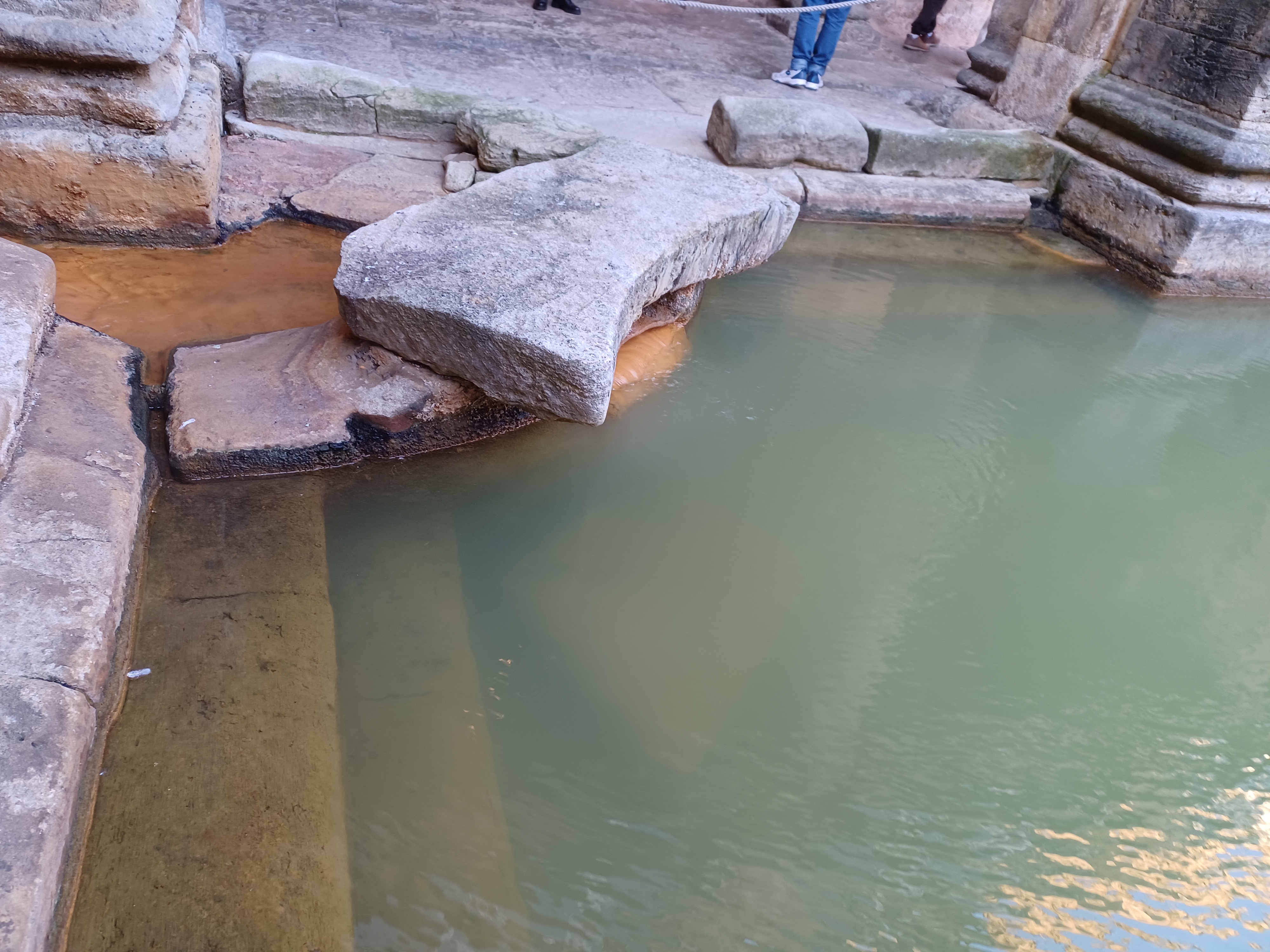The Roman Baths and Bath Abbey, Bath, Somerset
